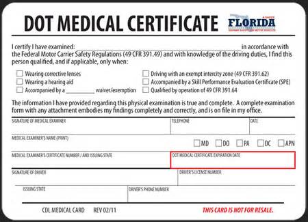 Dot Physical Form For Ups Drivers